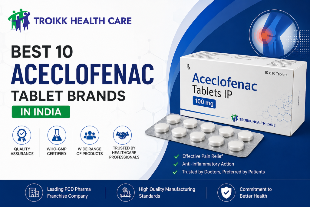 Best 10 Aceclofenac Tablet Brands in India
